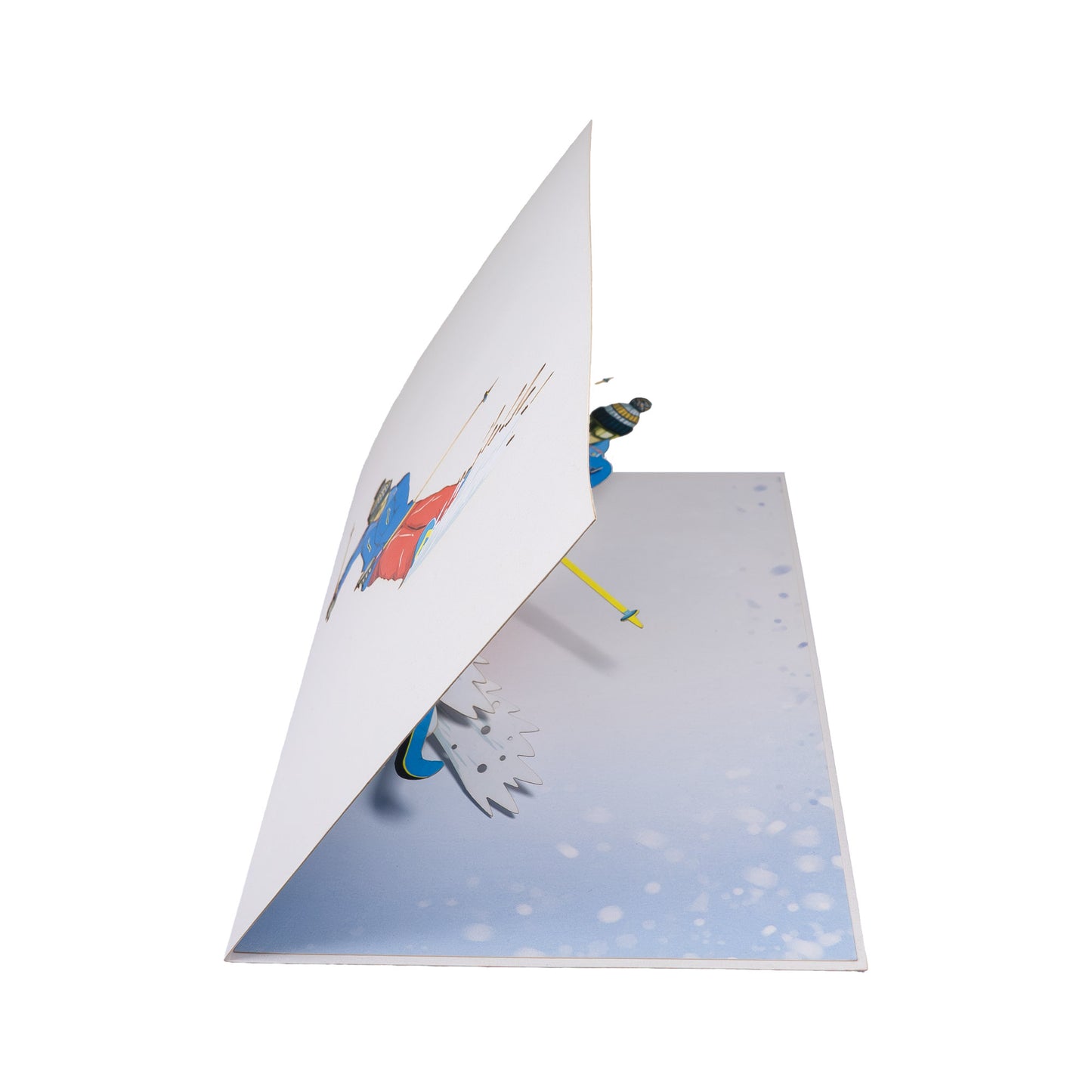 Ski-Pop-up-Karte für Männer