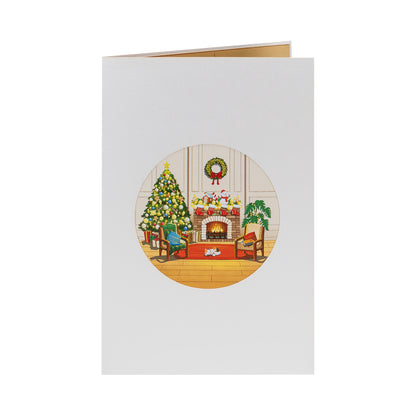 Weihnachtszimmer Pop Up Karte