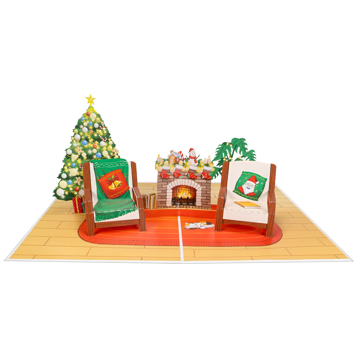 Weihnachtszimmer Pop Up Karte