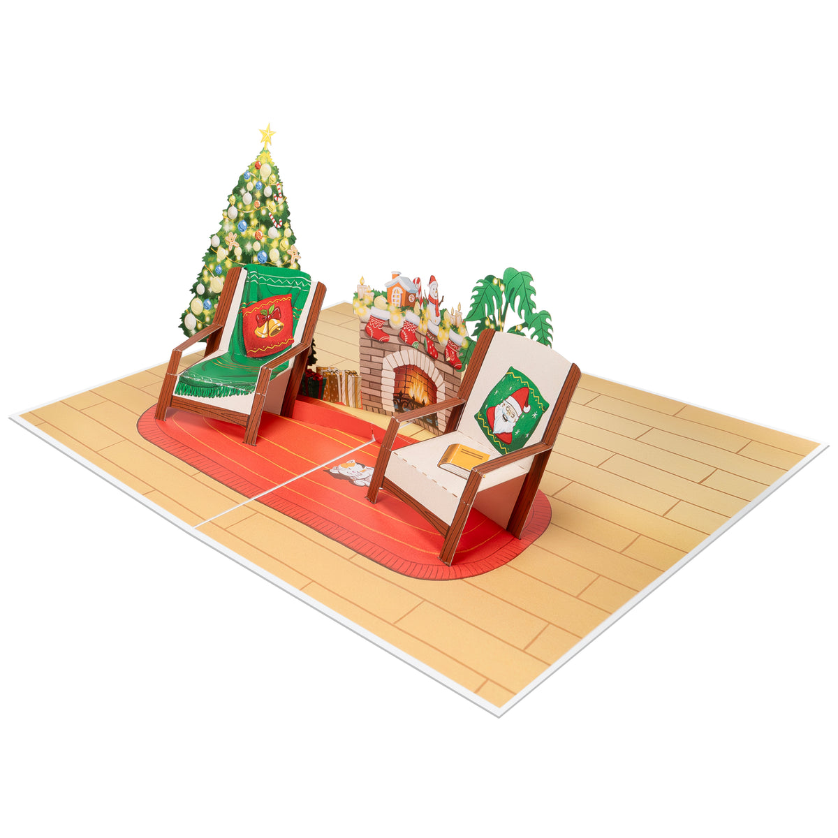 Weihnachtszimmer Pop Up Karte