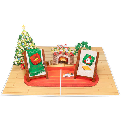 Weihnachtszimmer Pop Up Karte