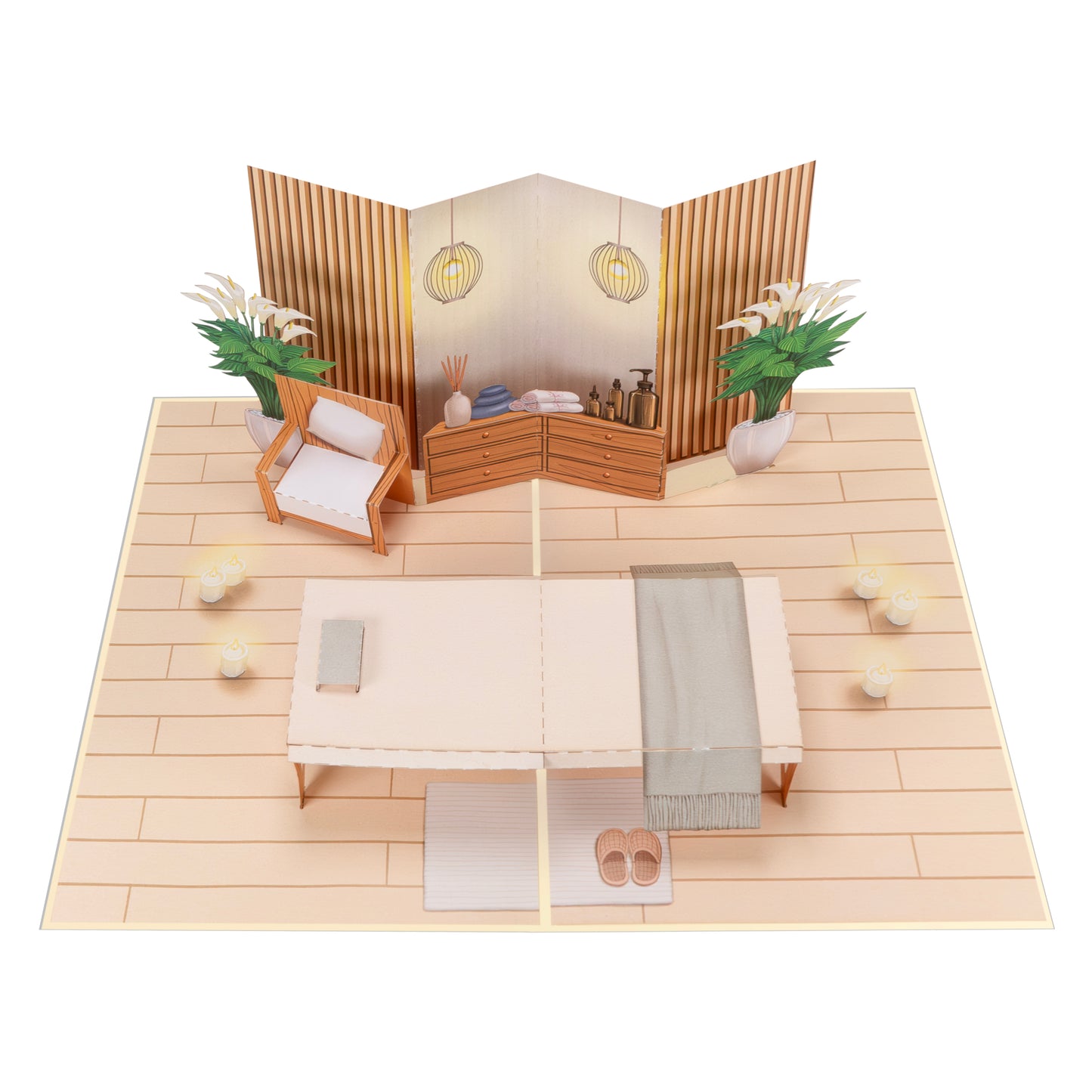 Spa Pop Up Karte