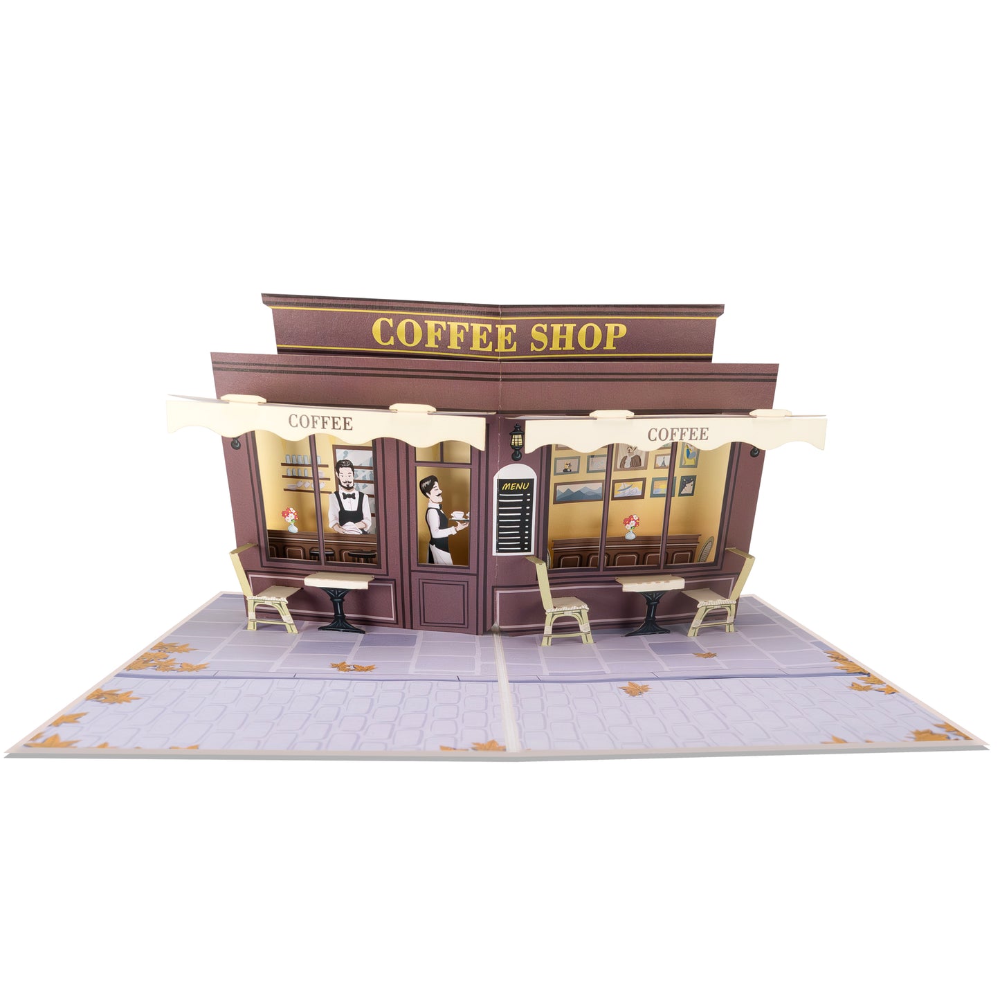 Coffee Shop Pop Up Karte