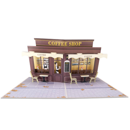 Coffee Shop Pop Up Karte