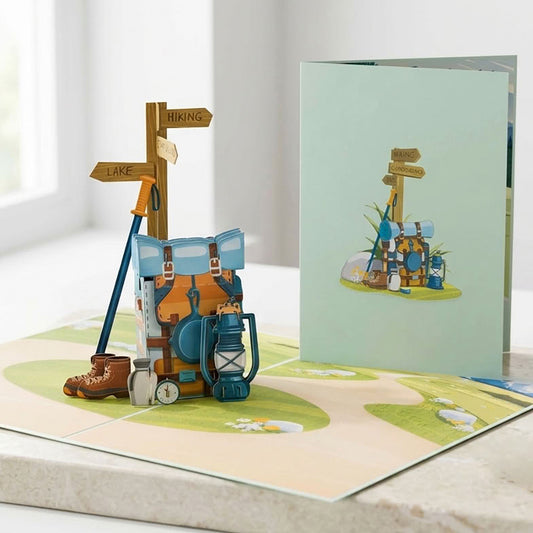 Pop-Up Karte Wandern