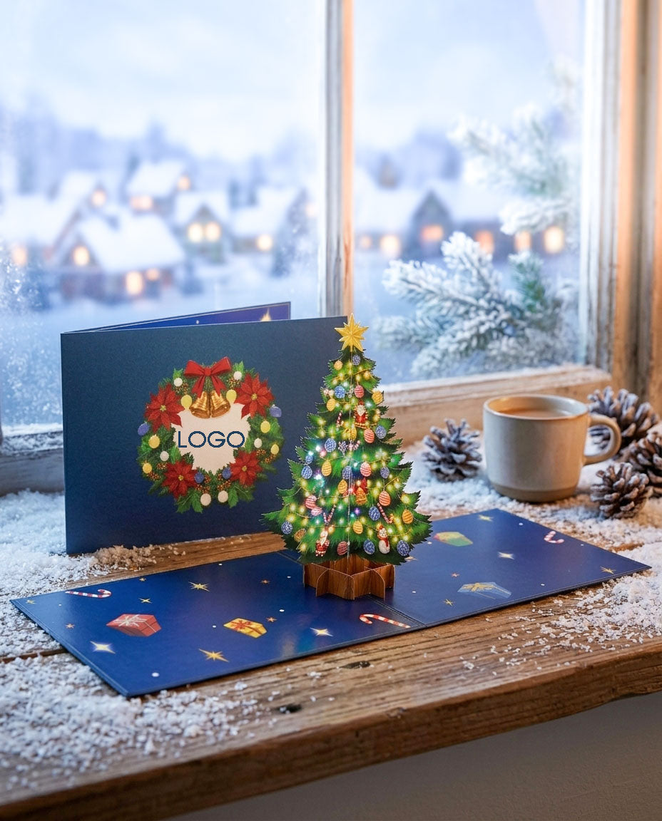N002 - Weihnachtskarte mit Tannenbaum