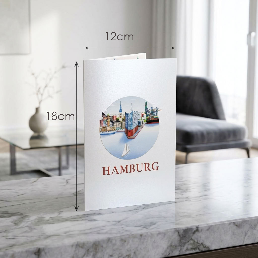215 - Hamburg Pop-Up Karte