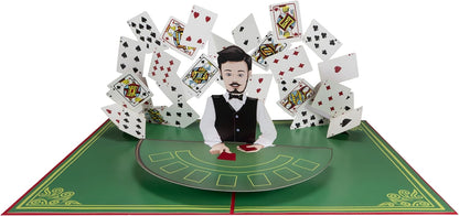 Poker Pop-Up Karte