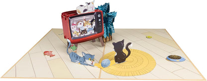 Süße Katze Pop-Up Karte