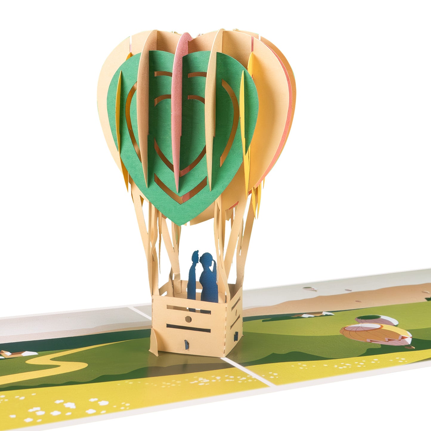 Heißluftballon Pop-Up Karte
