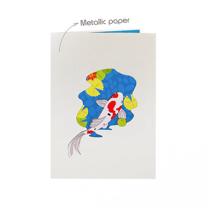 Koi Fish Pop-Up Karte
