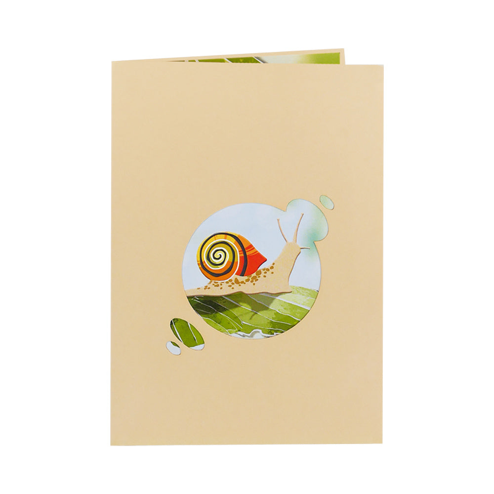 Schnecke Pop-Up Karte
