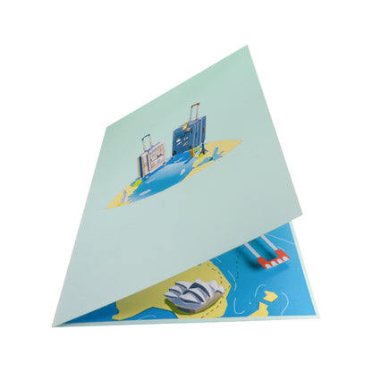 Reisekoffer Pop-Up Karte