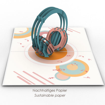 Headphone Pop-Up Karte
