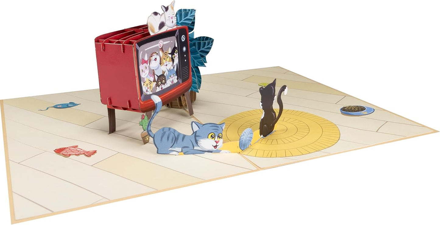 Süße Katze Pop-Up Karte