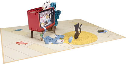 Süße Katze Pop-Up Karte
