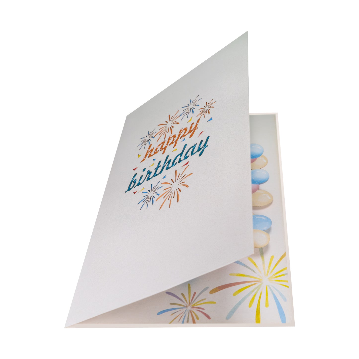 Happy Birthday & Luftballon Pop-Up Karte