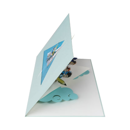 Papierflieger Pop-Up Karte