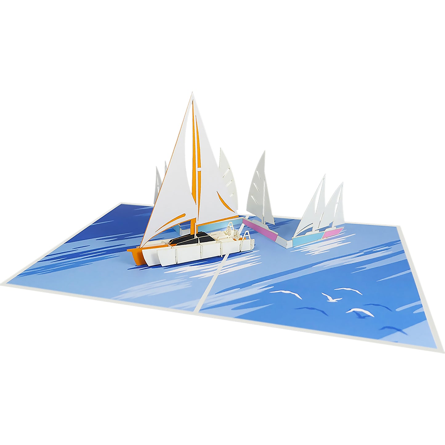Yacht Pop-Up Karte