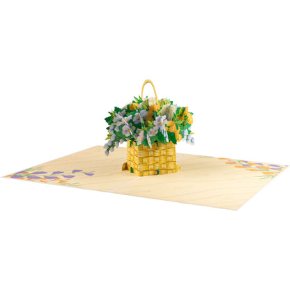 Blumenkorb Pop-Up Karte 1