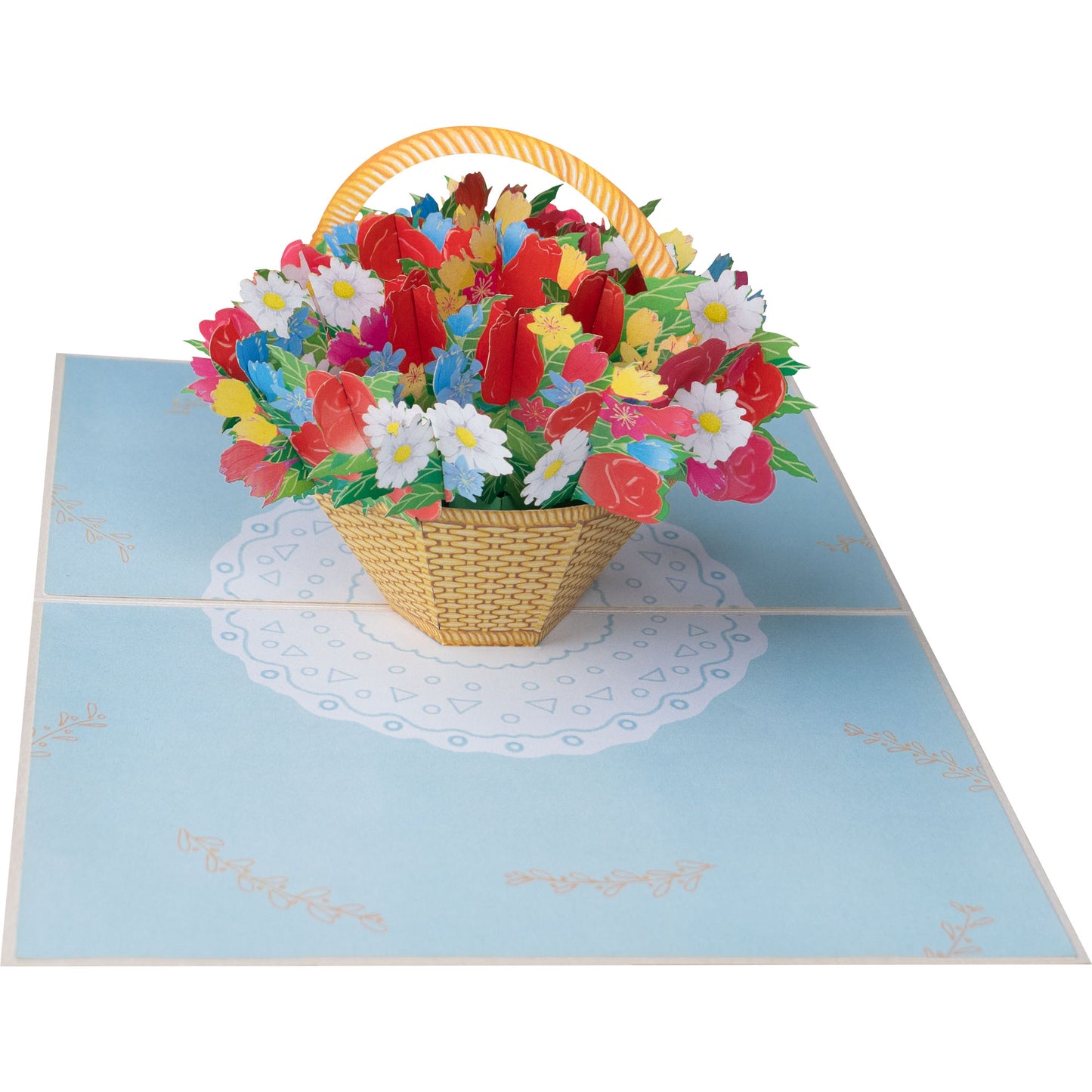 Blumenkorb Pop-Up Karte