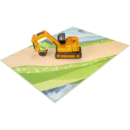 Bagger Pop-Up Karte (neu)