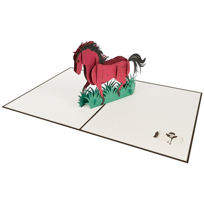 Pferd Pop-Up Karte