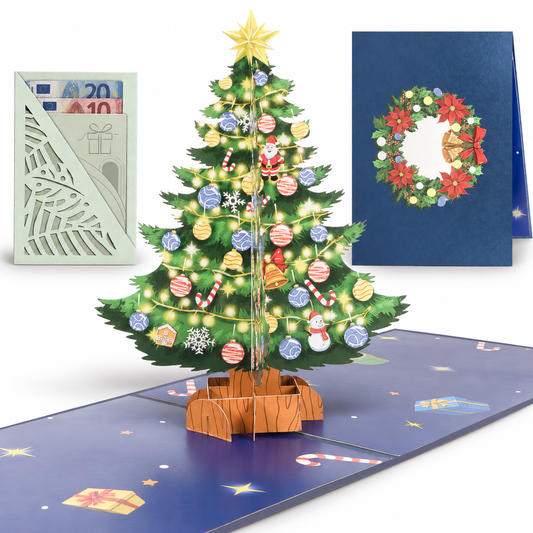 N002 - Weihnachtskarte mit Tannenbaum