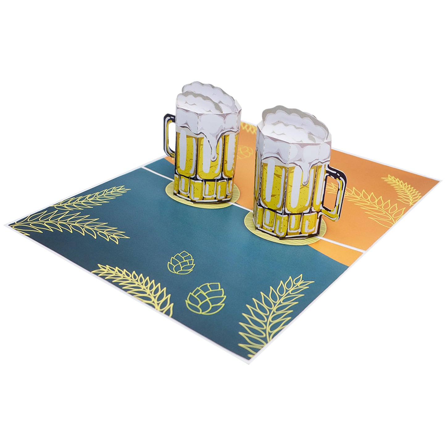 Biergläser Pop-Up Karte
