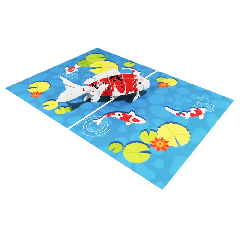 Koi Fish Pop-Up Karte