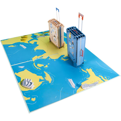 Reisekoffer Pop-Up Karte