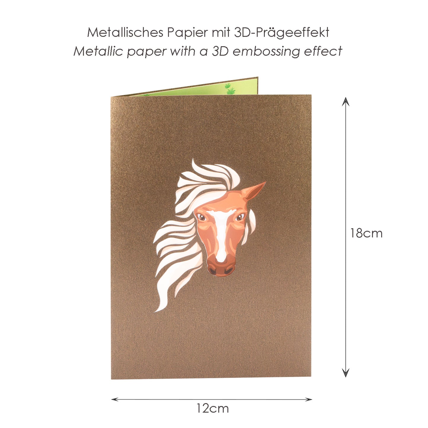 Pferd Pop-Up Karte (neu)