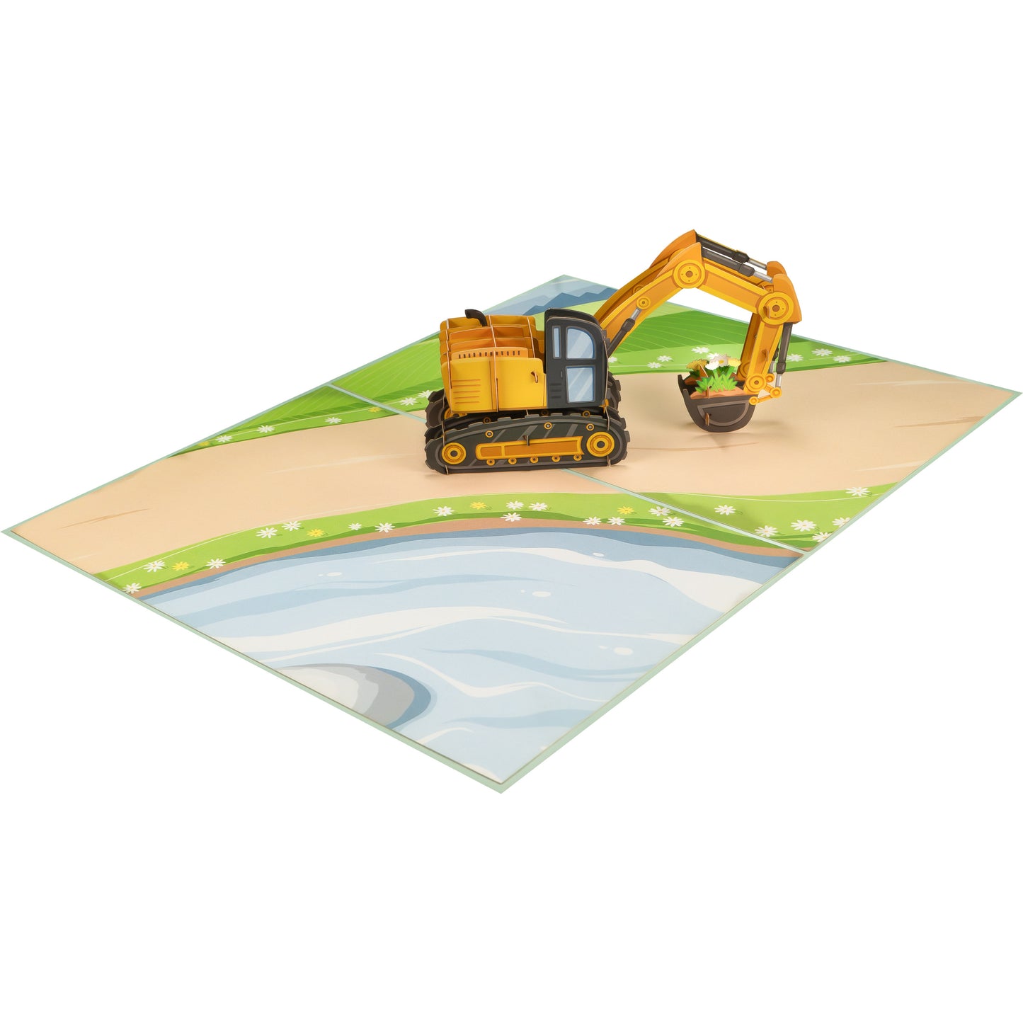 Bagger Pop-Up Karte (neu)