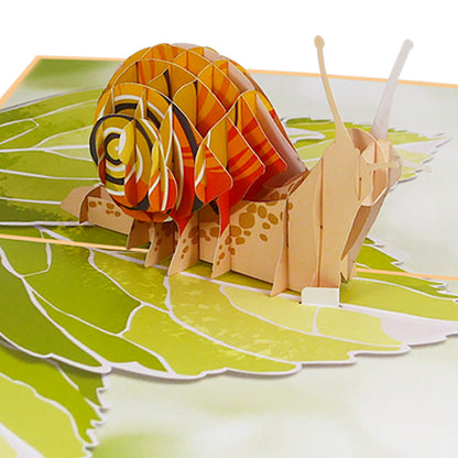 Schnecke Pop-Up Karte