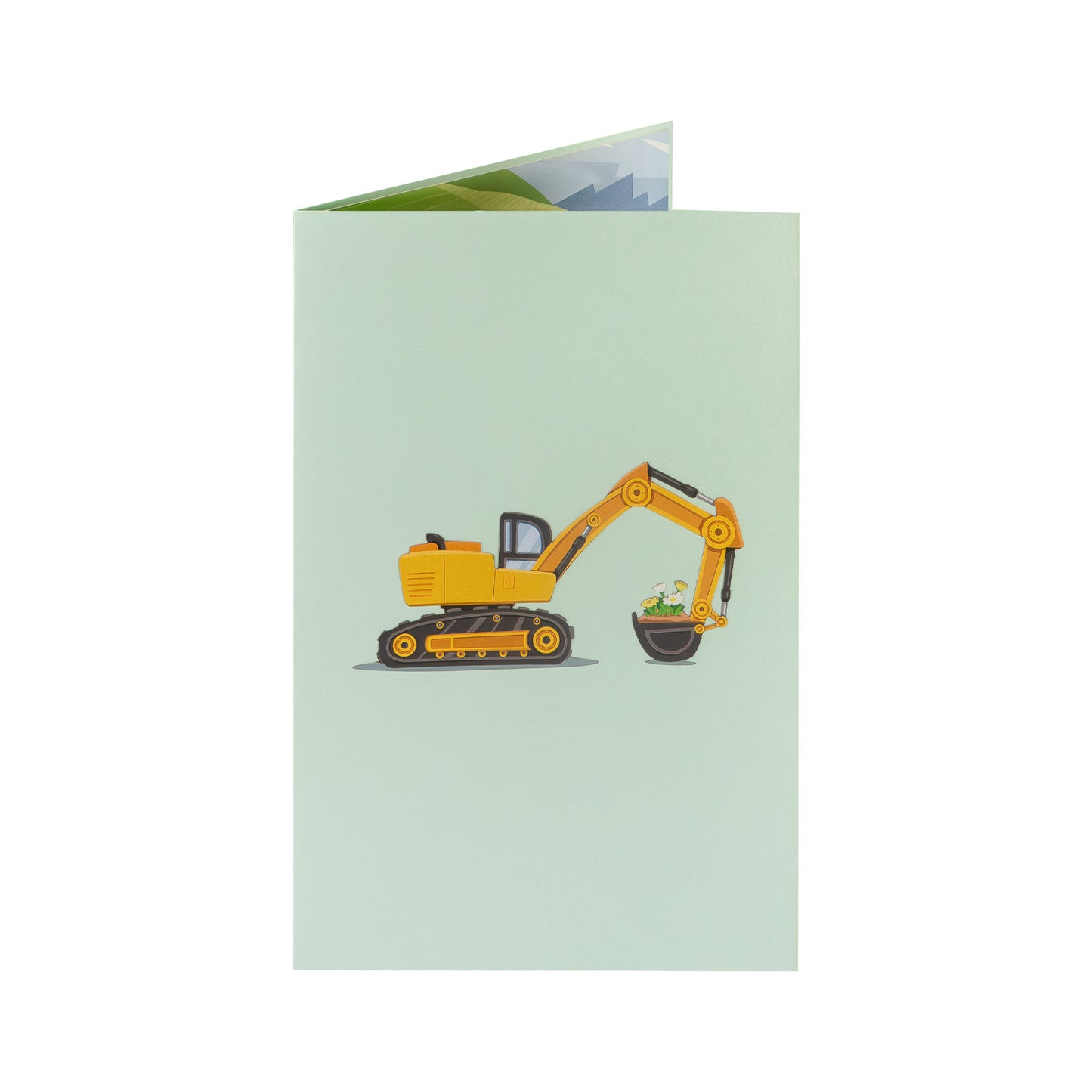 Bagger Pop-Up Karte (neu)