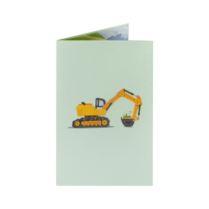 Bagger Pop-Up Karte (neu)