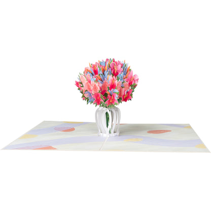 Blumen/Rosen Pop-Up Karte