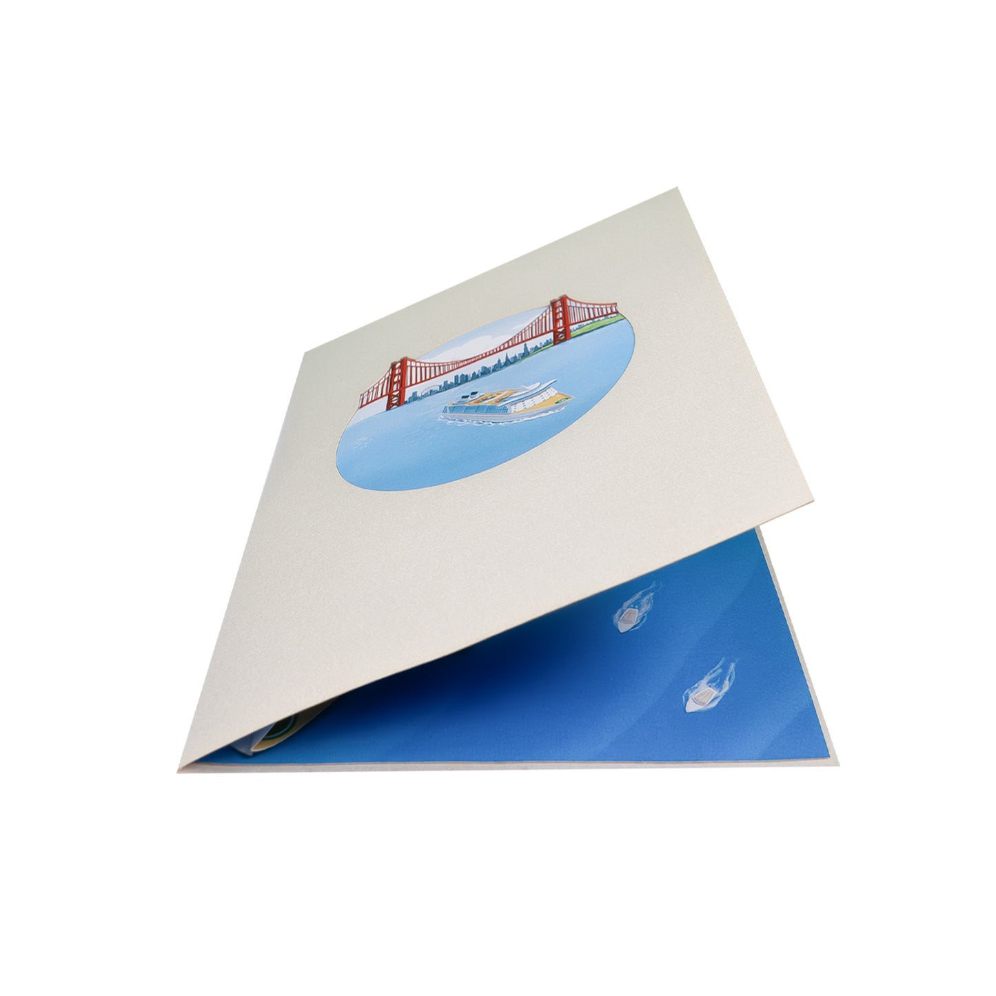 Kreuzfahrschiff 2  Pop-Up Karte (neu)