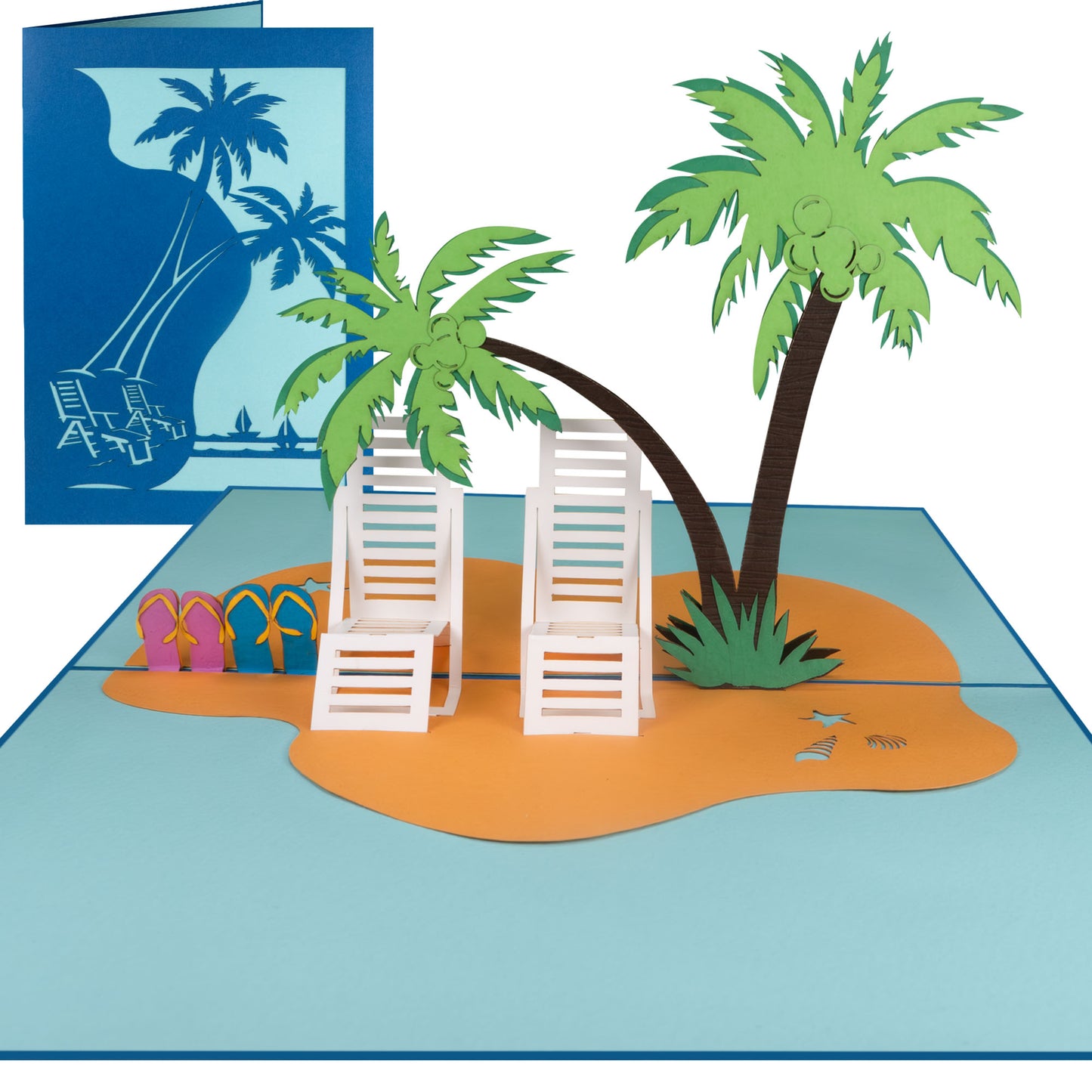 Strandurlaub Pop-Up Karte