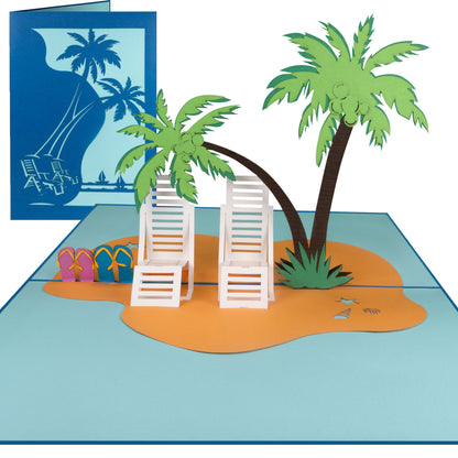 Strandurlaub Pop-Up Karte