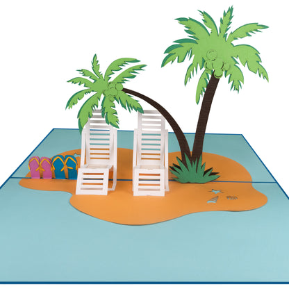 Strandurlaub Pop-Up Karte