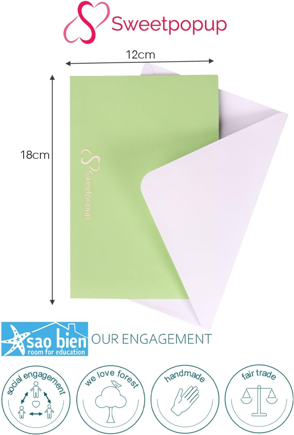 Saxophon Pop-Up Karte