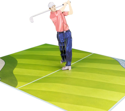 Golf Pop-Up Karte