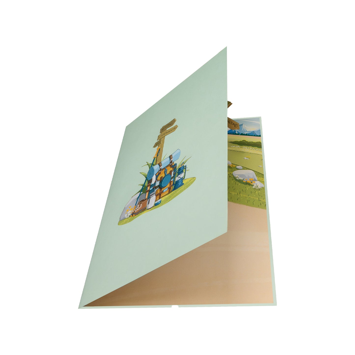 Wanderurlaub Pop-Up Karte