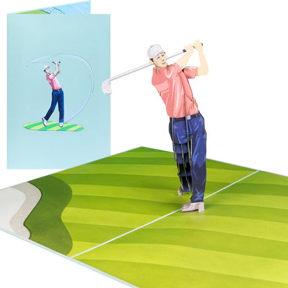 Golf Pop-Up Karte