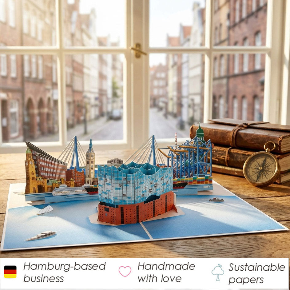 215 - Hamburg Pop-Up Karte
