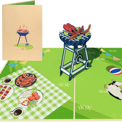 Grill Pop-Up Karte