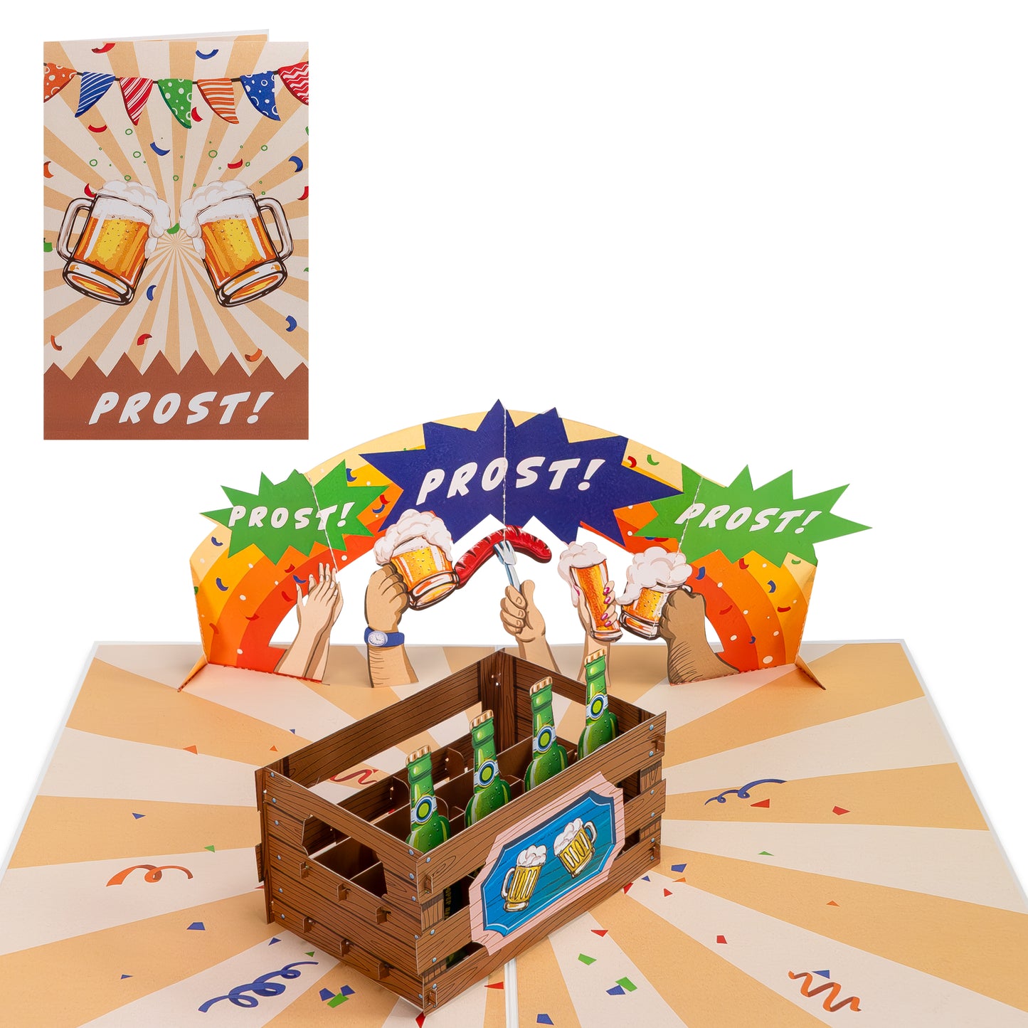 Prost Pop Up Karte
