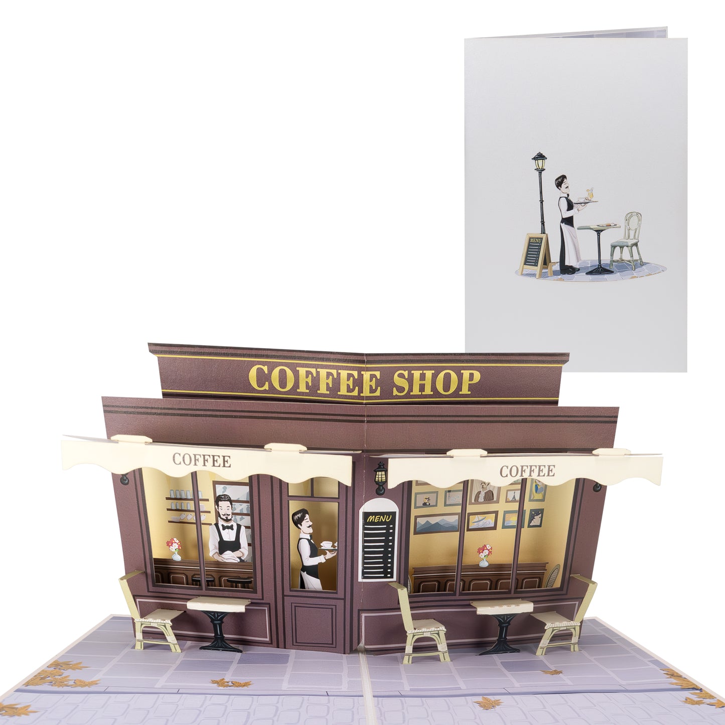 Coffee Shop Pop Up Karte