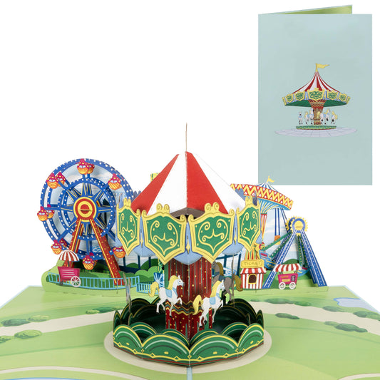 Freizeitpark Pop Up Karte